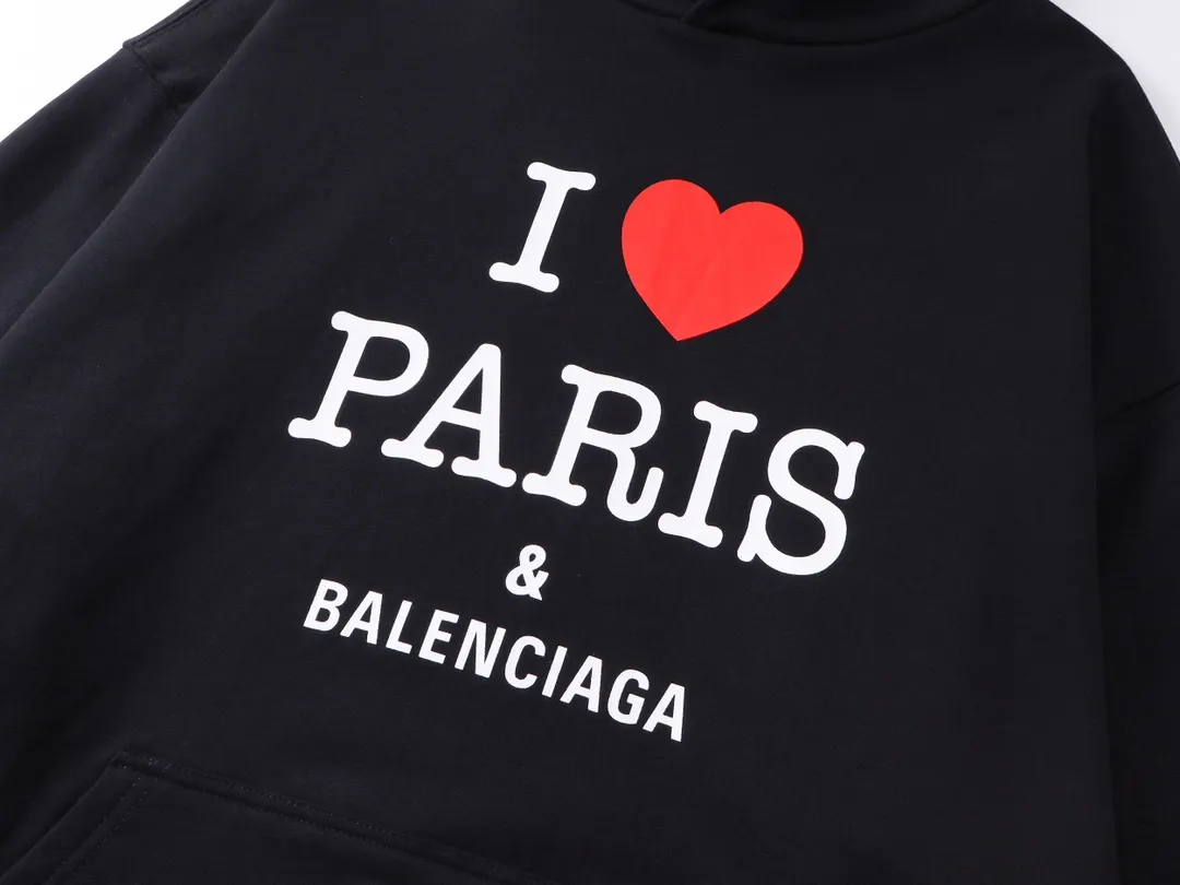【 . Quality】BALENCI*GA/ .SS 24 New Arrival， I Love Paris& Balenciaxx . . Authentic ， ！ ZP 。 460 ， . ， ，。 。 . ， 。 OS . Same Style ：BL 238908 :：Black Size：XS S M L
